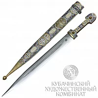 Серебряный кинжал с горячей перегородчатой эмалью