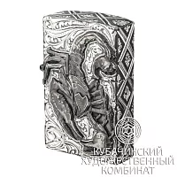 Зажигалка серебряная электрическая