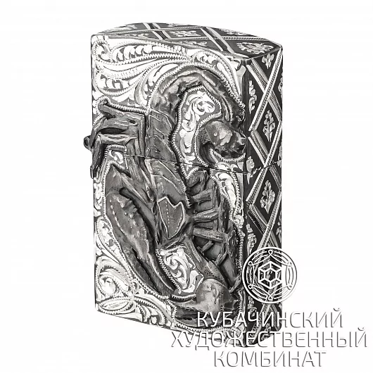 Зажигалка серебряная электрическая
