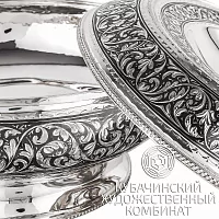 Хлебница из серебра