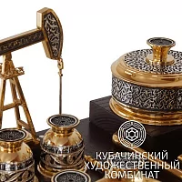 Набор "Завод" из серебра для алкоголя