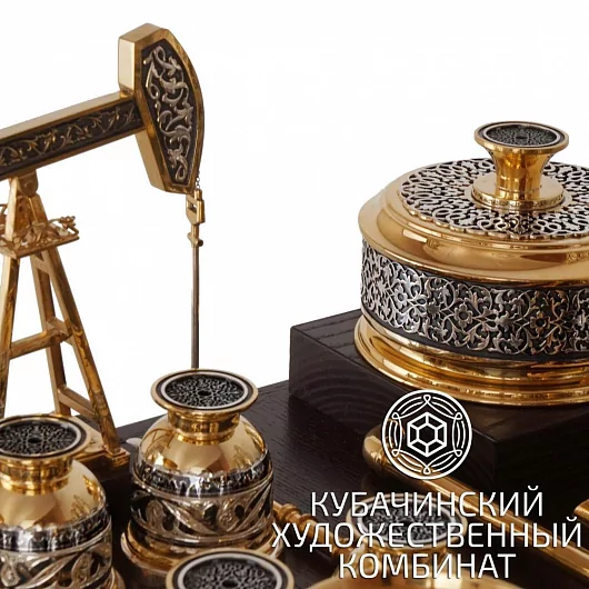 Набор "Завод" из серебра для алкоголя
