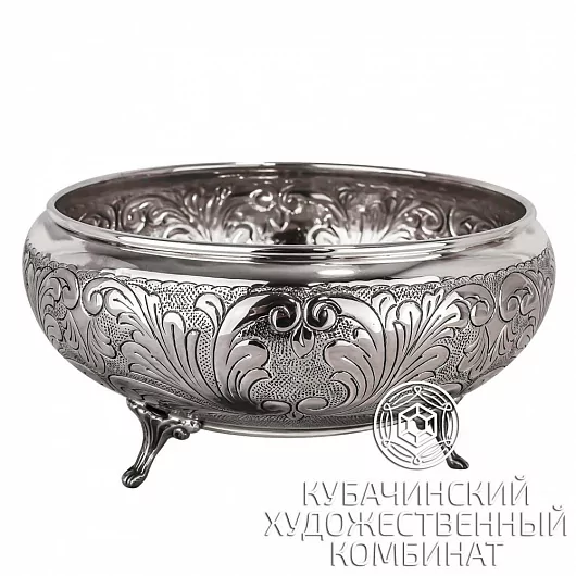 Конфетница серебряная 925 пробы