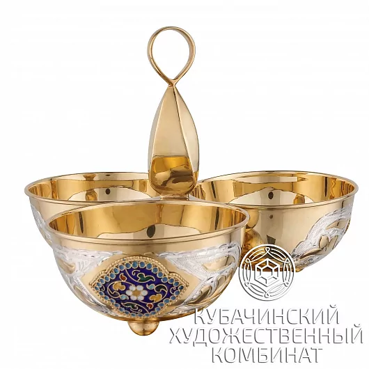Менажница из серебра