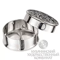 Таблетница серебряная