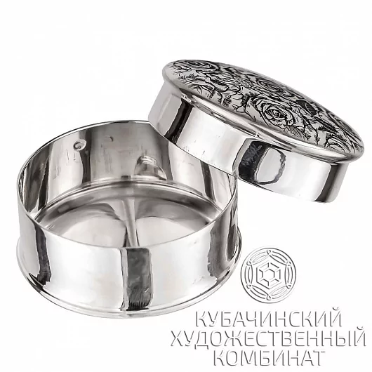 Таблетница серебряная