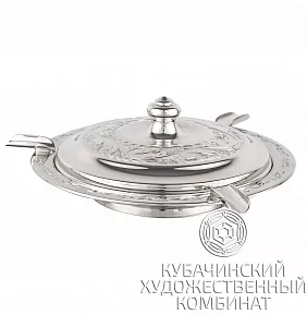Пепельница серебряная