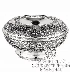 Хлебница из серебра