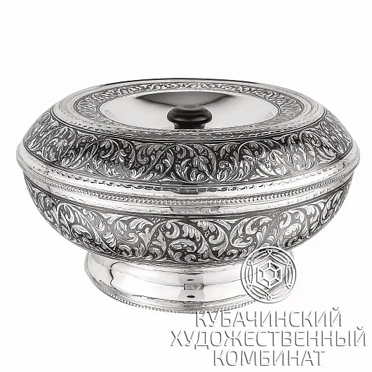 Хлебница из серебра