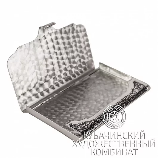 Визитница серебряная