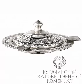Пепельница из серебра ручной работы