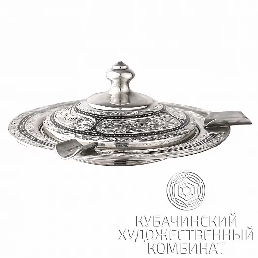 Пепельница из серебра ручной работы