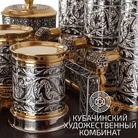 Набор "Завод" из серебра для алкоголя
