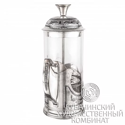 Френч-пресс из серебра на 400 мл