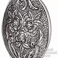 Зеркало серебряное 925 пробы