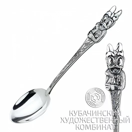 Ложка чайная "Дейзи Дак" из серебра