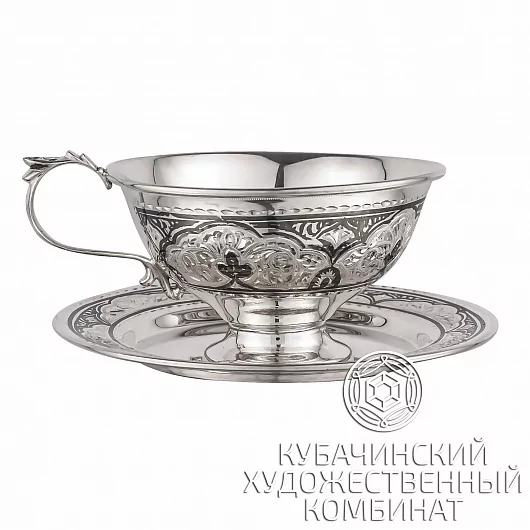 Чайная пара из серебра на 115 мл