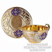 Чайная пара из серебра на 155 мл