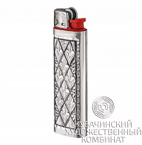 Зажигалка серебряная
