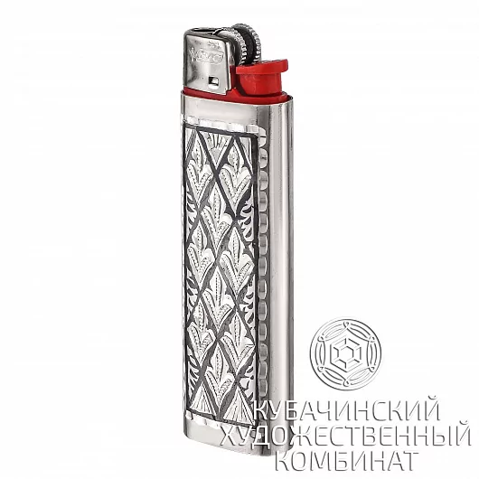 Зажигалка серебряная