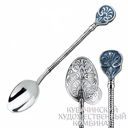 Ложка кофейная из серебра