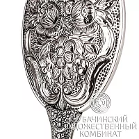 Зеркало "Цветы" из серебра 