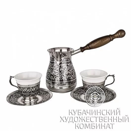 Кофейный набор из серебра на 400 мл