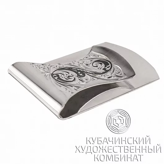 Зажим для денег из серебра