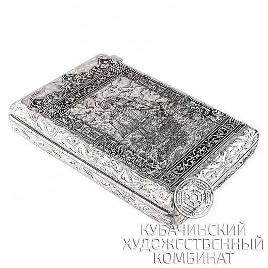 Пепельница серебряная