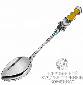 Ложка из серебра «Цыпленок»