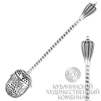 Ситечко для чая из серебра 925 пробы