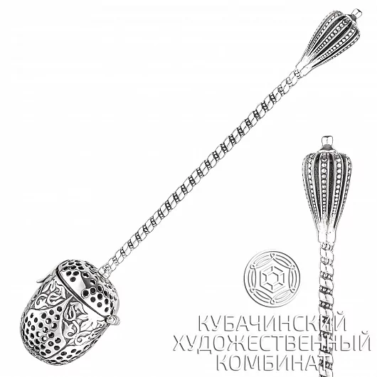 Ситечко для чая из серебра 925 пробы