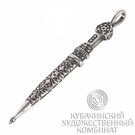 Кулон ручной работы из серебра 925 пробы