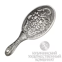 Зеркало "Ромашка" из серебра 925 пробы