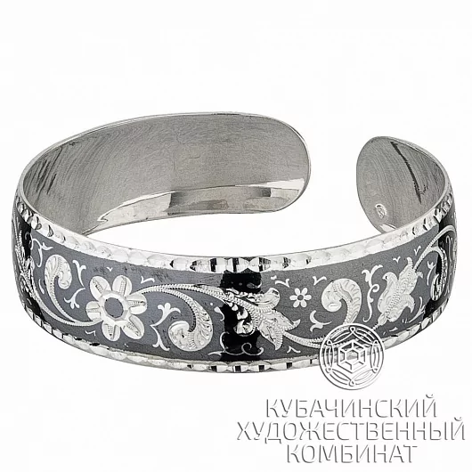 Браслет из серебра «Ромашка»