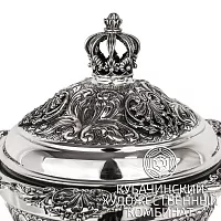 Вареньица с подносом из серебра 925 пробы