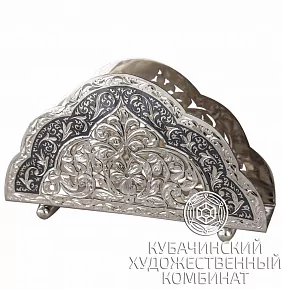 Салфетница из серебра 