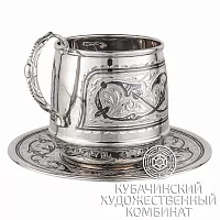 Чайная пара из серебра на 175 мл