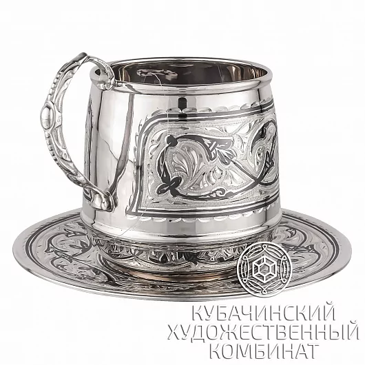 Чайная пара из серебра на 175 мл