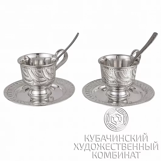 Набор из 2 кофейных пар из латуни на 85 мл