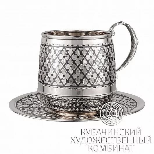 Чайная пара из серебра на 175 мл
