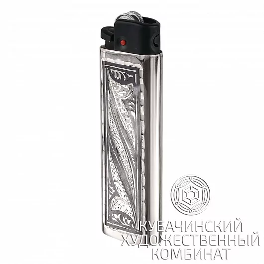 Зажигалка серебряная