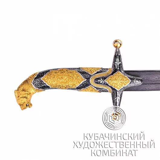 Сабля с позолотой 