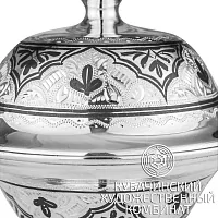 Икорница из серебра на 120 мл