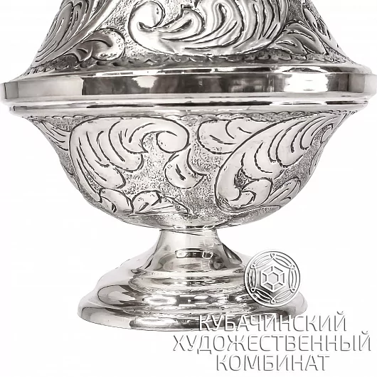 Икорница из серебра 925 пробы на 115 мл