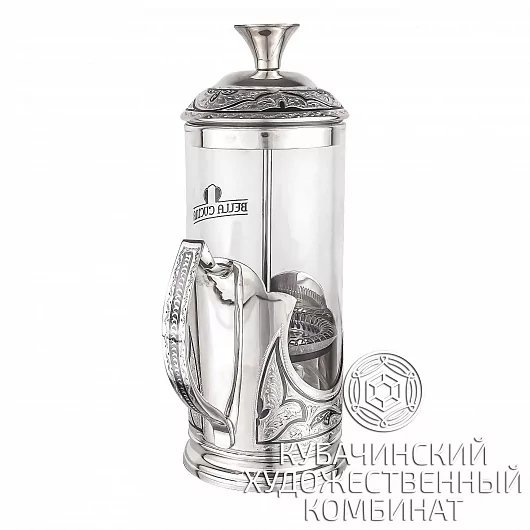 Френч-пресс из серебра на 350 мл