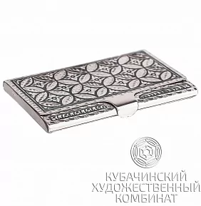 Визитница серебряная
