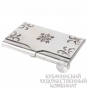 Визитница из серебра