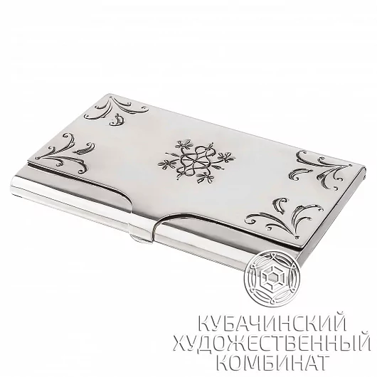Визитница из серебра
