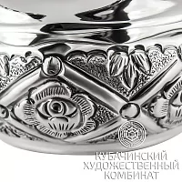 Конфетница из серебра 925 пробы 